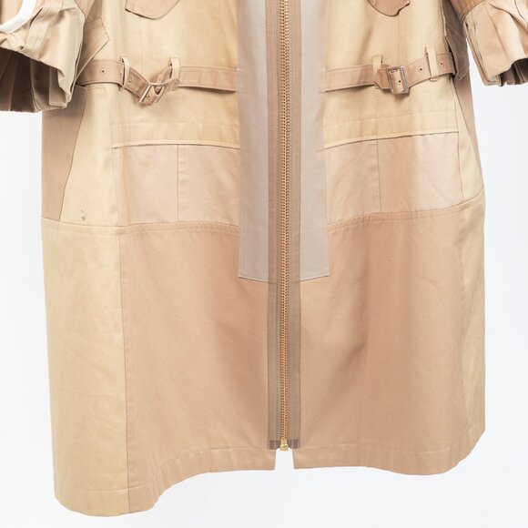 Junya Watanabe Comme Des Garcons SS/20 Runway Khaki Patchwork Trench Coat - Picture 9 of 12